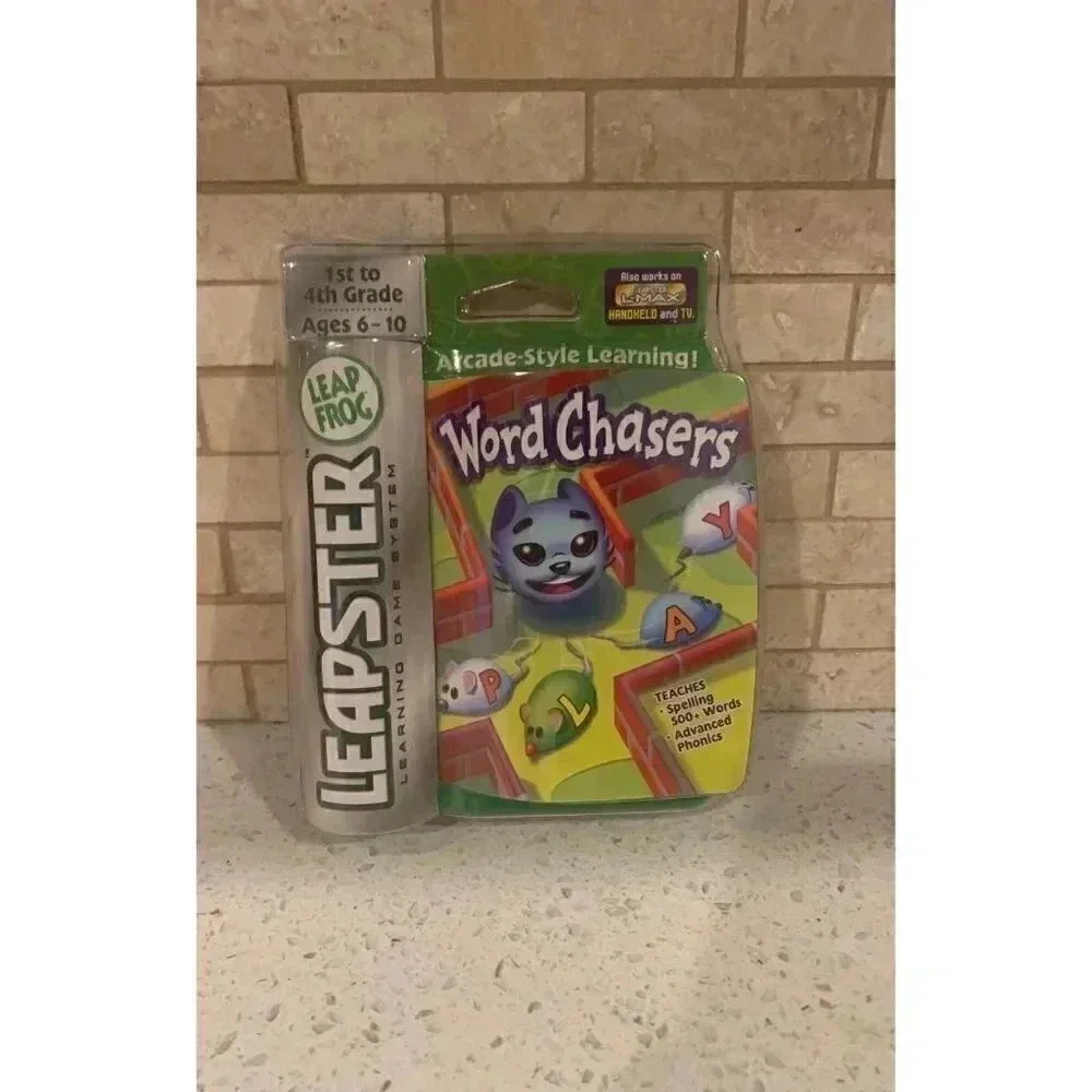Leapfrog Leapster‎ Word Chasers Game 1st-4th Grade Learning Cat Mouse BC